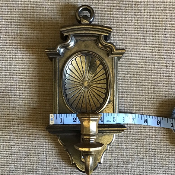 Vintage 1972 Homco Gold Candle Plastic Scones (Pair of 2) - Picture 2 of 4